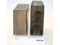 1 x BERRY'S .50 BMG Patronenboxen .50 Browning 10er BOX für Hülsen oder Patronen - GRAU | SMOKE