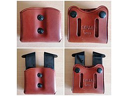 Sehr hochwertiges und exklusives Galco Magazinholster für 2 zweireihige Magazine – „open top“