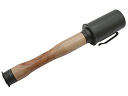 Stielhandgranate M16, Metall und Echtholz