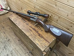 Gebr. Merkel Suhl Doppelflinte Q1 mit Ejektor! Kal.16/70,16/70, Jagdgravur! mit Zeiss ZF4 Q1