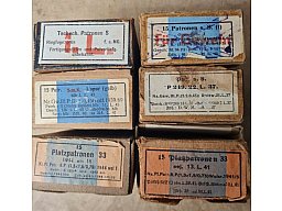 6 Patronenschachteln 8 x 57 - Wehrmacht