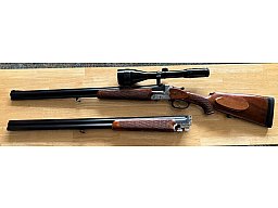 HEYM BBF 44N 7x57R - 16/70 mit Zfr. S&B 2,5-10x56 - EL 5,6x52R und BDF WL