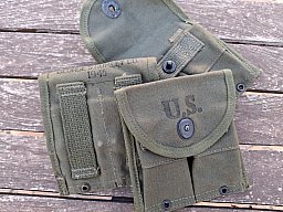 .30 M1 Carbine Magazintasche George S. Rumley 1945 - original US WK2 Ware
