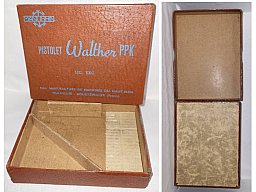@ Alte Original MANHURIN- WALTHER PPK Pistolen Verpackung Schachtel Karton Box 50iger Jahre @