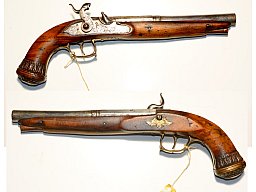 Perkussions-Offizierspistole, 34,4 cm