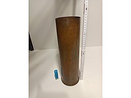 105x373mm Messinghülse Granate Panzerhaubitze M52 Kanone Artillerie BW Army 2,8kg leer