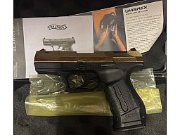Walther P99 Schreckschuss Pistole 9mm limitierte 24 Karat Gold Finish