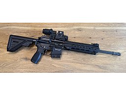 HECKLER & KOCH MR223 mit 14,5" Lauf Kaliber .223 Rem schwarz & EoTech EXPS3-0 + G33 Visier-Set
