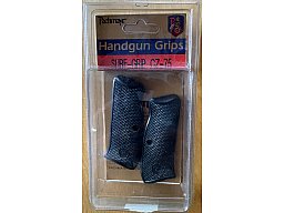 [QB] ein Paar schwarze Plastikgriffschalen von der Pistole CZ-75, neuwertig