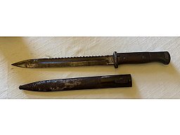 1. WK Seitengewehr 84/98 mit Sägerücken und Abnahme Herst. Böntgen & Sabin