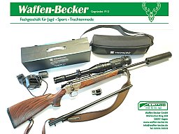 Blaser R93 Luxus Kal. .30-06 mit Schalldämpfer, Wechsellauf 6,5x57, Hikmicro Wärmebildgerät