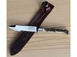 Jagdmesser Nicker Hirschhorn gebr.