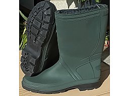 Jagdstiefel Gummistiefel gefüttert Gr. 44 / 45 oliv