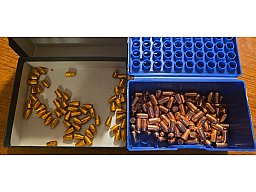 50 Stk. H&N, vermutlich .356 / 125 gr, verkupfert – 128 Stk. H&N .357 / 158 gr, verkupfert – 6 Stk.