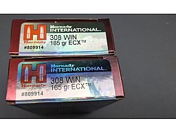 Hornady 308Win ECX 165 grs 10,7g 80 Schuss losgleich Versandkostenfrei bleifrei