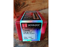 Hornady 2830 .284 Cal 154grs. 100st. Spitzer Interlok