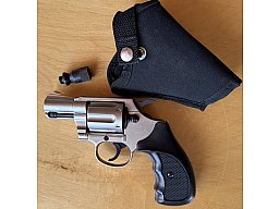 Schreckschussrevolver: Mod. Colt Detective Special in Nickel-Ausführung, Kal 9mm R.K. (.380 Knall)