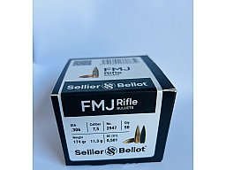 Sellier & Bellot Geschosse .306 174grs Vollmantel FMJ 7,5x55 Swiss Schmidt Rubin K31 K11 K1911 2947