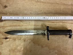 Altes Bajonett Schweden, Stahl, Mod. 1896, ohne Scheide