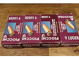 Konvolut 180 Schuss Kal. 9mm Para ovp Fiocchi