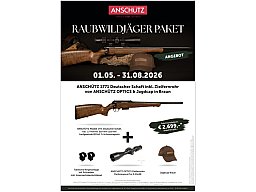 Aktionspaket: Anschütz 1771 .17Hornet M15x1 51cm mit 3-15x50