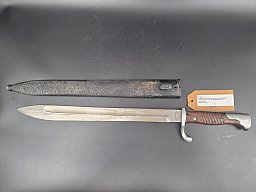 Seitengewehr 98/05 neuer Art (+ Feuerschutzblech) mit Stahlscheide, Möve- Werke