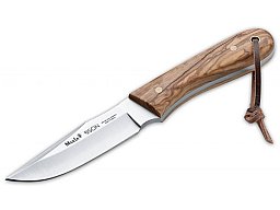 1 x BÖKER MUELA BISON OLIVE - feststehendes Jagdmesser 8,9cm Klinge 4116 Stahl Griff Olivenholz inkl