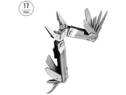 LEATHERMAN REBAR - Multitool mit 17 Werkzeugen (arretierbar) 100% Edelstahl, inkl. Lederetui Holster