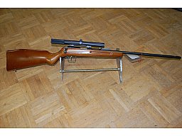 KK Einzelladerbüchse Voere Kal 22lr +ZF Nikko 4x20 Abs. 1 auf Festmontage