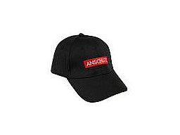 001568 ANSCHÜTZ CAP Mütze Basecap Sport schwarz mit rotem Logo verstellbar NEU