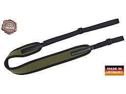 Gewehrriemen UNIVERSAL NEOPRENE mit Gurtband| längeverstellbar: 90-120cm, 100% rutschfest GRÜN green