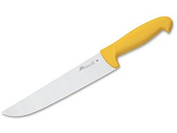 1x Kochmesser Fleischermesser Fleischmesser 410 22 GELB DUE CIGNI 22cm Klinge NITRO-B Chirurgenstahl