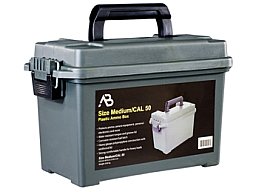 Munitionskiste Gr. 2 abschliessbar 35 x 18 x 22cm schlagfester Kunststoff Oliv –Transportbox Ammo