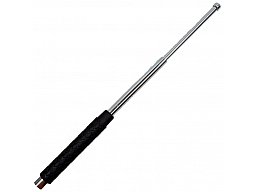 Teleskop Schlagstock 20,5/53,5cm Chrom + Tasche / Holster