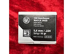 Geschosse RWS 5,6mm/.224 52gr MJ 100Stk NEU