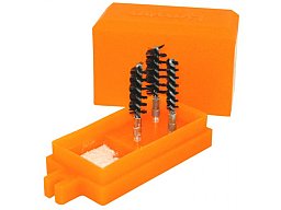 Lyman #7631360 DRY CASE NECK DIPPER - Caliber .17 - .45 inkl. Drei Bürsten - Trockenschmiermittel !