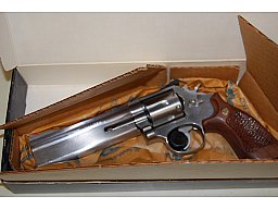 S&W Revolver M686-3 Kal .357Magnum 6 Lauf Stainless + OVP Top Zustand