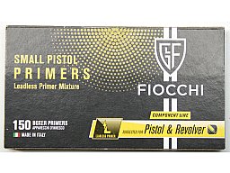 150 x FIOCCHI BOXER Zündhütchen Small Pistol 4,45mm S.P. > ZETAPI Schwermetall FREI GREEN NEU 150St