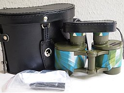 6x24 Militär Fernglas mit vergüteter Optik, Strichplatte und Zubehör