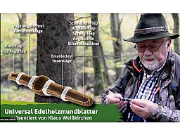 WEISSKIRCHEN Universal Edelholzblatter | Rehbock alle Kitzfiep Angstgeschrei Sprengfiep Ente Hase ..