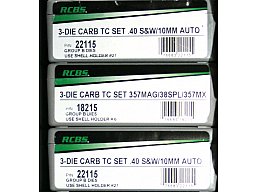 RCBS Matrizensatz Carbide TC 3-Die-Set Hartmetall Group B #18215 .357 Magnum .38 Special 357 38 NEU