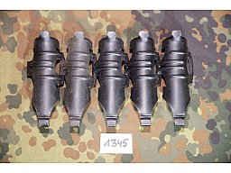 5 x Gurtglieder 23mm Shilka Schilka Flak Panzer 23x151 russisch Ex-NVA DDR Ostblock Sammlung (1345)