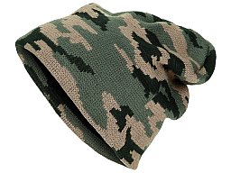 Strickmütze "Beanie" Woodland - Unigröße - fein gestrickt