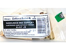20 Stück S&B | Sellier&Bellot Wiederladehülsen S+B 8x57IS JS NEU Messing Boxer o. Zünder #V337602