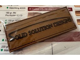 Patch Solid Solution Designs – Braun – Mit Klett – Neu & OVP