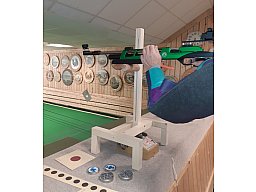 Auflageständer, Schießhilfe, Stativ, Schießauflage für Gewehr u. Pistole Schützen Zirbe