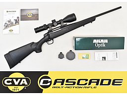 CVA " CASCADE BASIC BLACK " Repetierer Kaliber .308 Win. mit AKAH ZF 3-12x56 LA 4 LP ! NEUWARE !