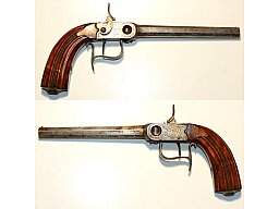 seltene Hinterlader-Perkussionspistole Herman