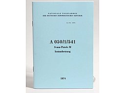 Handbuch NVA A 050/1/541 Makarov Instandsetzung