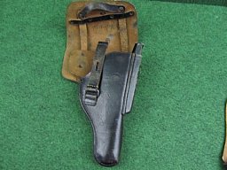 P1 Holster Lederholster 2WK Pistolenkoffer inkl. Magazin 7/64